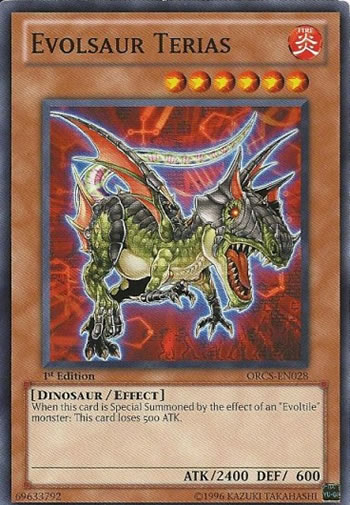 Yu-Gi-Oh Card: Evolsaur Terias