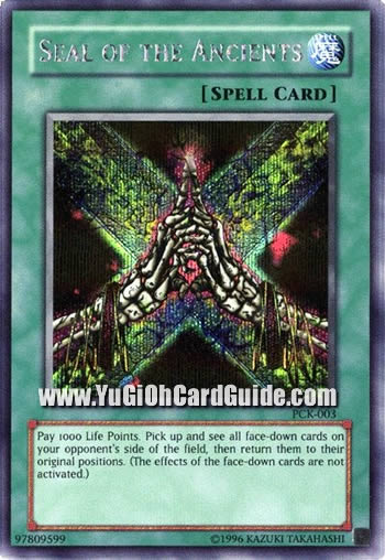 Yu-Gi-Oh Card: Seal of the Ancients