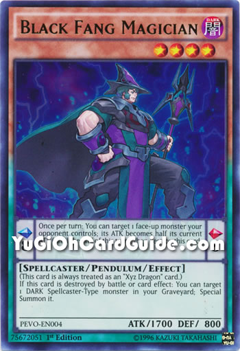 Yu-Gi-Oh Card: Black Fang Magician
