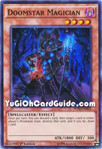 Yu-Gi-Oh Card: Doomstar Magician