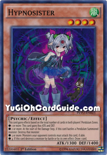 Yu-Gi-Oh Card: Hypnosister