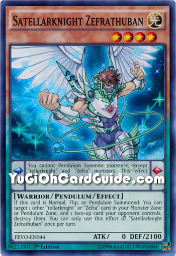 Yu-Gi-Oh Card: Satellarknight Zefrathuban
