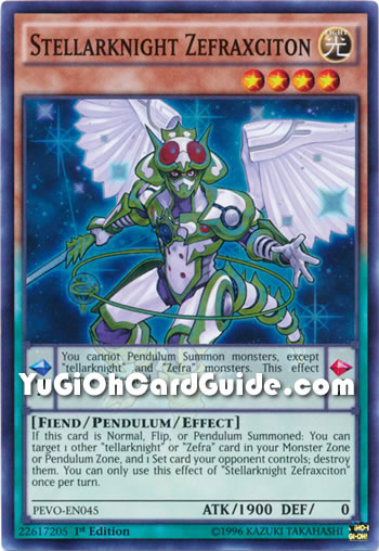 Yu-Gi-Oh Card: Stellarknight Zefraxciton
