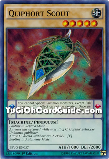 Yu-Gi-Oh Card: Qliphort Scout