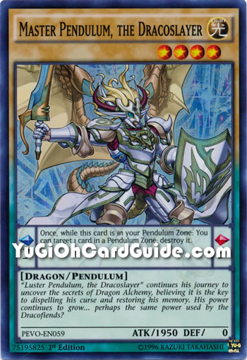 Yu-Gi-Oh Card: Master Pendulum, the Dracoslayer