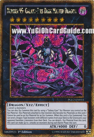 Yu-Gi-Oh Card: Number 95: Galaxy-Eyes Dark Matter Dragon