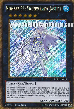 Yu-Gi-Oh Card: Number 21: Frozen Lady Justice