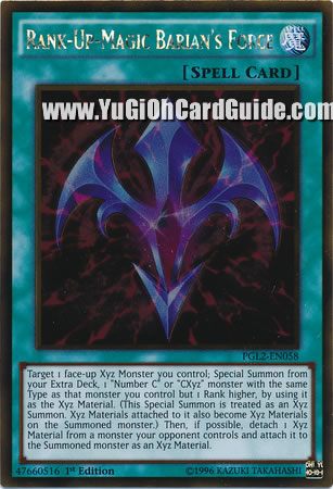 Yu-Gi-Oh Card: Rank-Up-Magic Barian's Force