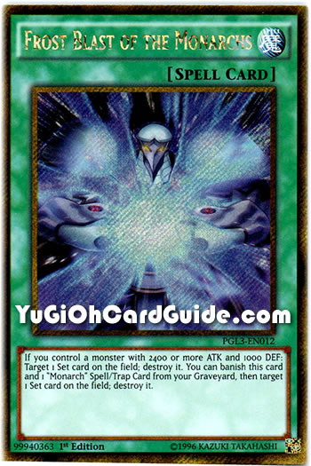 Yu-Gi-Oh Card: Frost Blast of the Monarchs