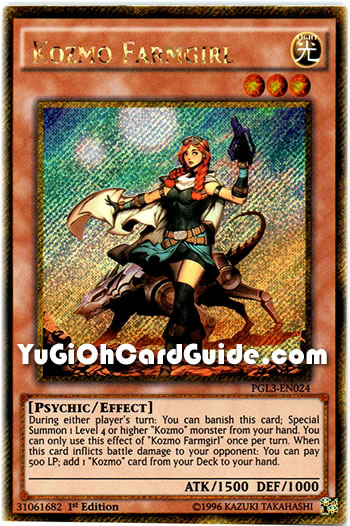 Yu-Gi-Oh Card: Kozmo Farmgirl