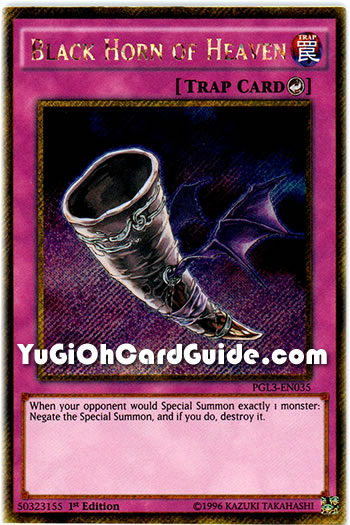 Yu-Gi-Oh Card: Black Horn of Heaven