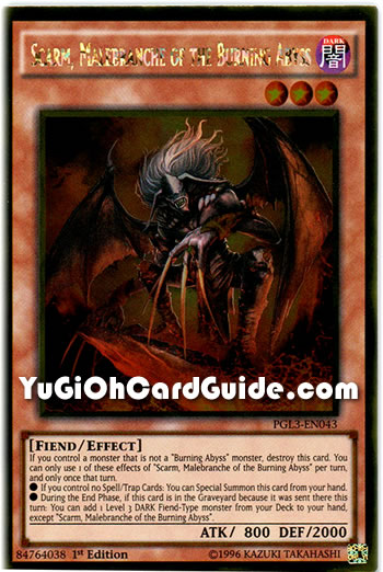 Yu-Gi-Oh Card: Scarm, Malebranche of the Burning Abyss