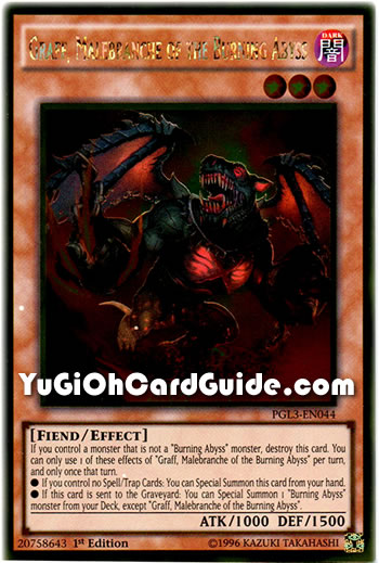 Yu-Gi-Oh Card: Graff, Malebranche of the Burning Abyss