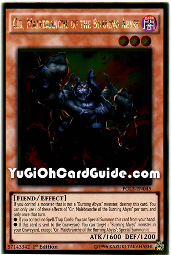 Yu-Gi-Oh Card: Cir, Malebranche of the Burning Abyss