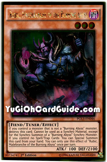 Yu-Gi-Oh Card: Rubic, Malebranche of the Burning Abyss