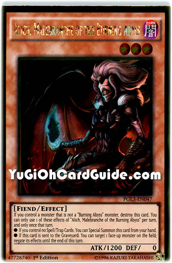 Yu-Gi-Oh Card: Alich, Malebranche of the Burning Abyss