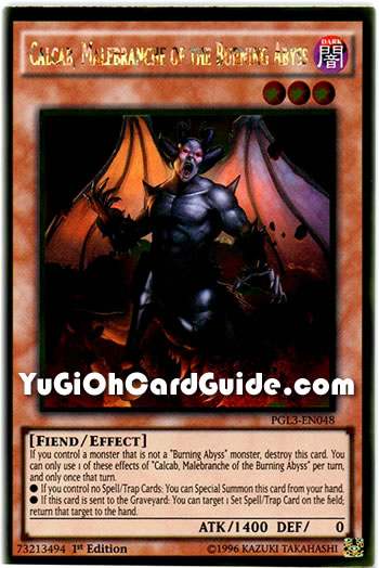 Yu-Gi-Oh Card: Calcab, Malebranche of the Burning Abyss