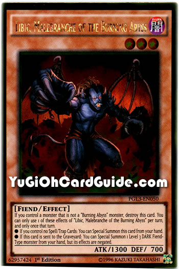 Yu-Gi-Oh Card: Libic, Malebranche of the Burning Abyss