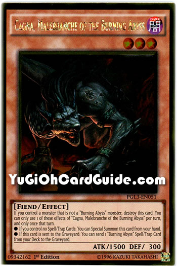 Yu-Gi-Oh Card: Cagna, Malebranche of the Burning Abyss