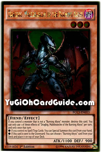 Yu-Gi-Oh Card: Draghig, Malebranche of the Burning Abyss