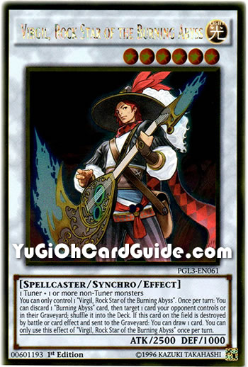 Yu-Gi-Oh Card: Virgil, Rock Star of the Burning Abyss
