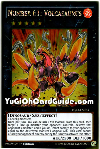 Yu-Gi-Oh Card: Number 61: Volcasaurus