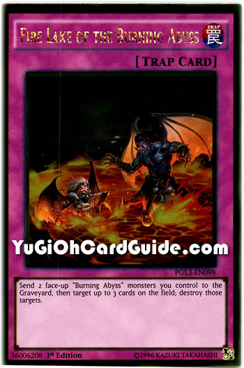Yu-Gi-Oh Card: Fire Lake of the Burning Abyss