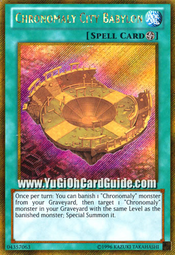 Yu-Gi-Oh Card: Chronomaly City Babylon