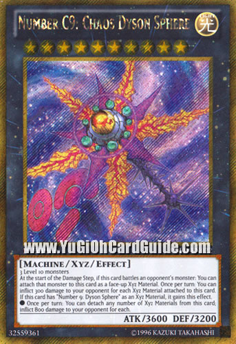 Yu-Gi-Oh Card: Number C9: Chaos Dyson Sphere