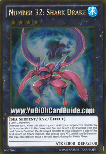 Yu-Gi-Oh Card: Number 32: Shark Drake