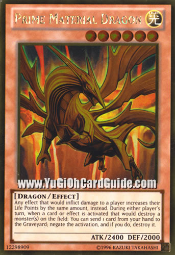 Yu-Gi-Oh Card: Prime Material Dragon