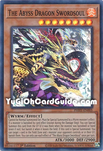 Yu-Gi-Oh Card: The Abyss Dragon Swordsoul