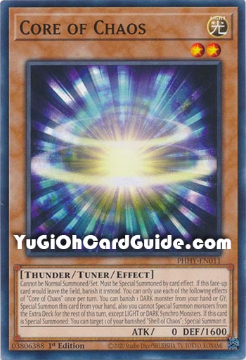 Yu-Gi-Oh Card: Core of Chaos