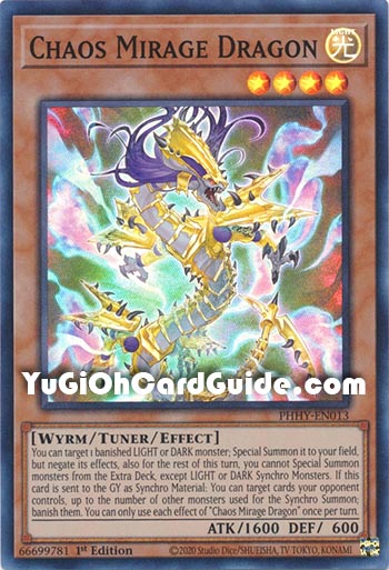 Yu-Gi-Oh Card: Chaos Mirage Dragon