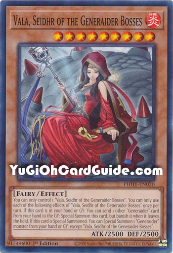 Yu-Gi-Oh Card: Vala, Seidhr of the Generaider Bosses