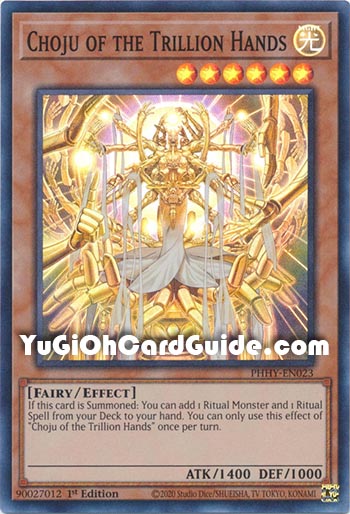 Yu-Gi-Oh Card: Choju of the Trillion Hands