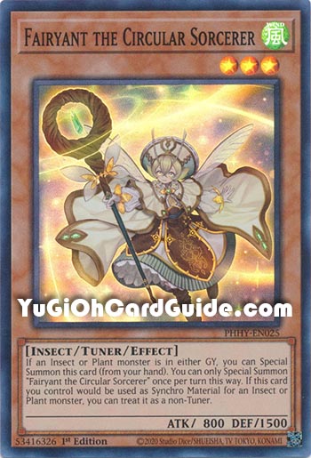 Yu-Gi-Oh Card: Fairyant the Circular Sorcerer