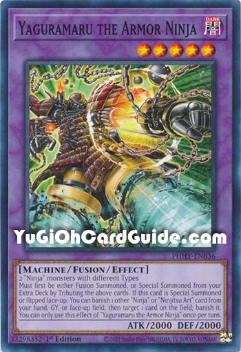 Yu-Gi-Oh Card: Yaguramaru the Armor Ninja