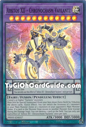 Yu-Gi-Oh Card: Arktos XII - Chronochasm Vaylantz