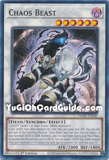 Yu-Gi-Oh Card: Chaos Beast