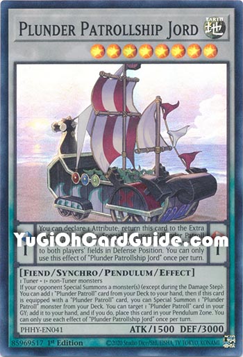 Yu-Gi-Oh Card: Plunder Patrollship Jord