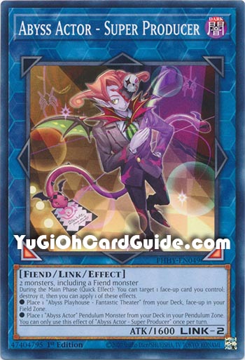 Yu-Gi-Oh Card: Abyss Actor - Super Producer