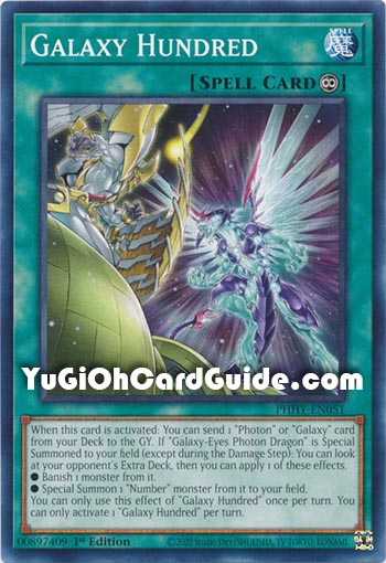 Yu-Gi-Oh Card: Galaxy Hundred