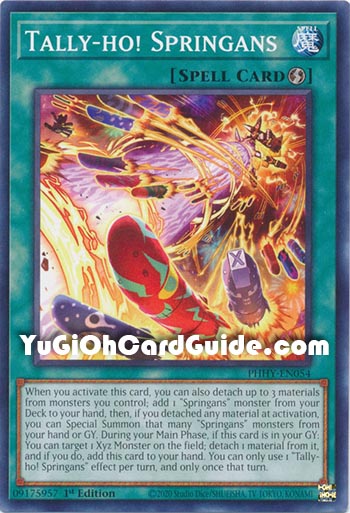Yu-Gi-Oh Card: Tally-ho! Springans