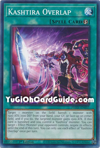 Yu-Gi-Oh Card: Kashtira Overlap