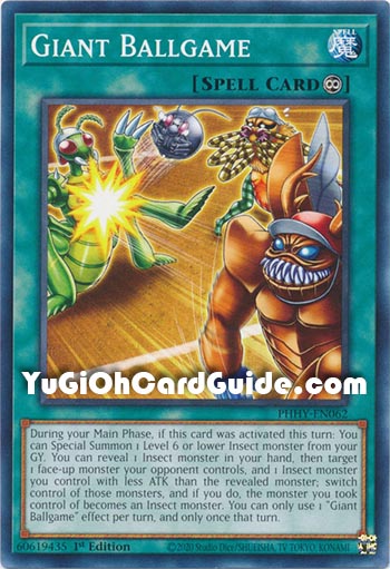 Yu-Gi-Oh Card: Giant Ballgame