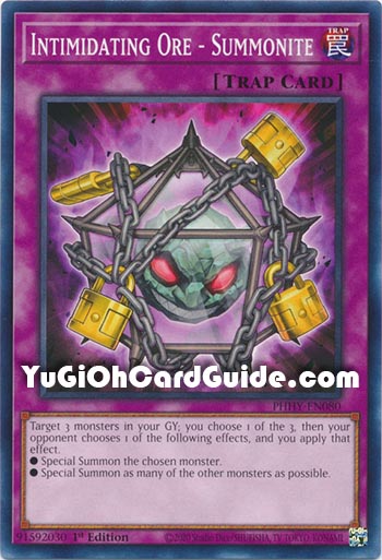 Yu-Gi-Oh Card: Intimidating Ore - Summonite