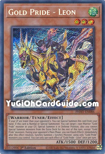 Yu-Gi-Oh Card: Gold Pride - Leon