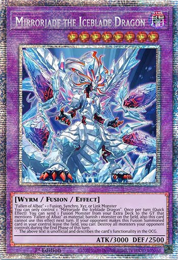 Yu-Gi-Oh Card: Mirrorjade the Iceblade Dragon