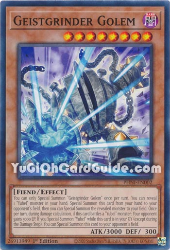 Yu-Gi-Oh Card: Geistgrinder Golem